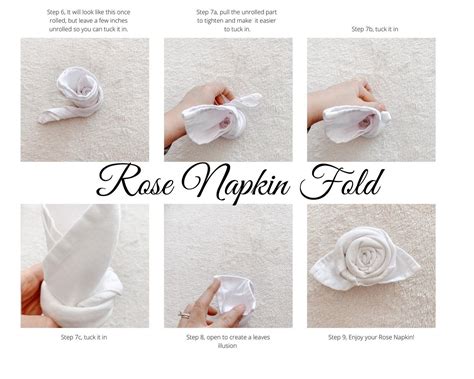 Rose Napkin Fold Tutorial — Emrela at a Glance | Elegant party idea, Napkin folding, Tutorial