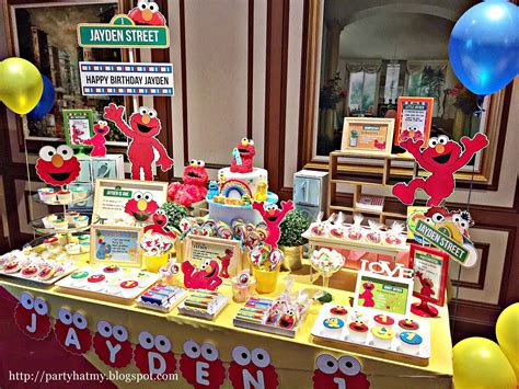 Party Hat: Jayden's First Elmo birthday party