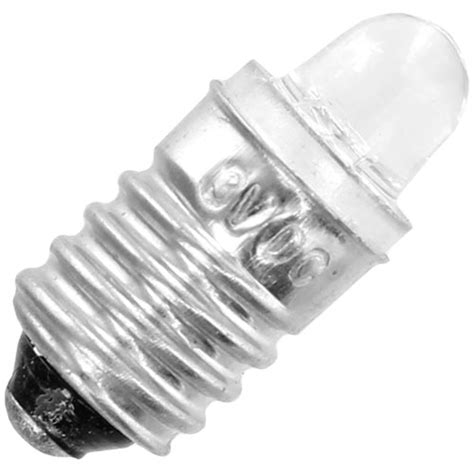 E10 Torch LED Light Bulb - White - 3V-6V 0.06W | xUmp