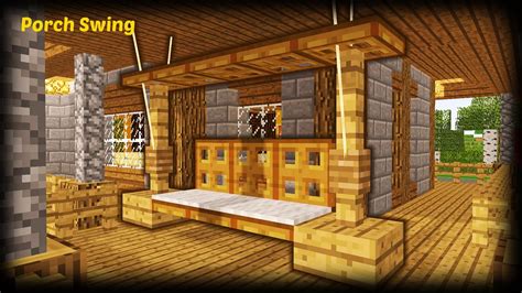 Minecraft - How To Make A Porch Swing - YouTube