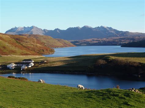 The Cuillin mountain range from Harlosh | Isle of skye, Scottish islands, Most beautiful places