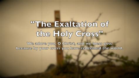 A 5-MINUTE OUTREACH: Feast of the Exaltation of the Holy Cross