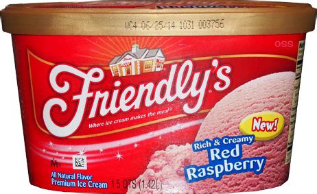 On Second Scoop: Ice Cream Reviews: Friendly's Red Raspberry Ice Cream