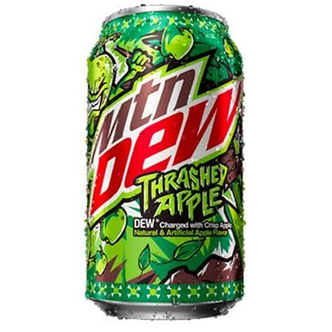 (12 Cans) Mountain Dew Soda Soft Drink Thrashed Apple - Walmart.com