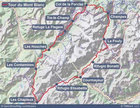 Tour du Mont Blanc | Maps & Routes - TMBtent