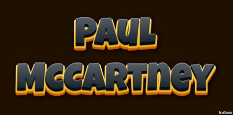 Paul McCartney Text Effect and Logo Design Celebrity