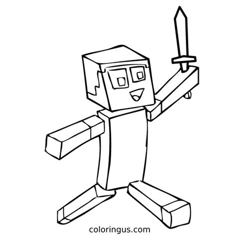 Minecraft Dungeons Coloring Page - Free Printable Templates