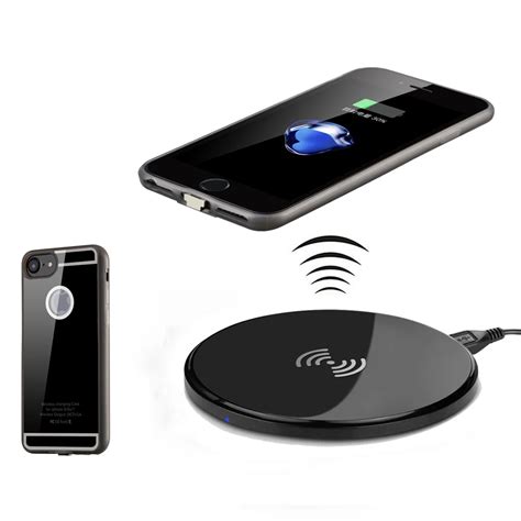 Charge for iPhone 7/7 Plus,Antye Qi Wireless Charger Charging Pad+Qi Receiver Case-in Mobile ...