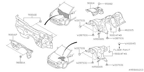 2000 Subaru Forester Limited Insulator Tunnel (Outer). FLOOR, Interior ...