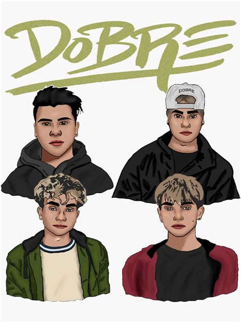 "Dobre Brother Twins Merch" Sticker by DobreFanart | Redbubble