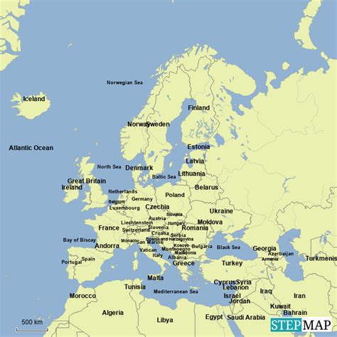 Bodies Of Water In Europe Map – States Map Of The Us