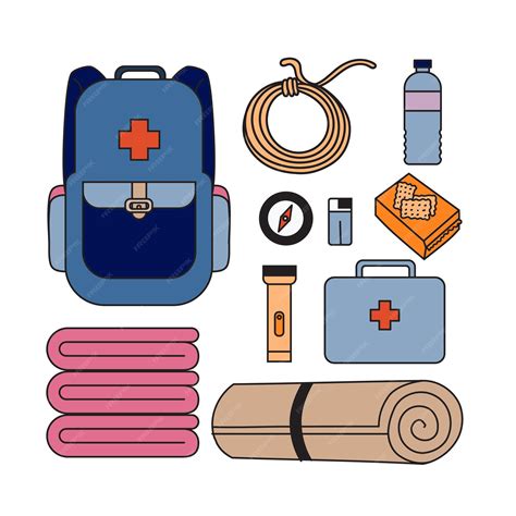 Premium Vector | Emergency kit for disaster