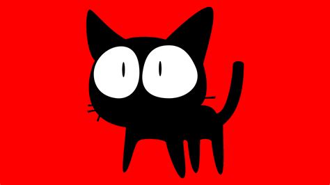 Wallpaper : illustration, cat, logo, cartoon, FLCL, Black Cat, font 1920x1080 - sergiucoj ...