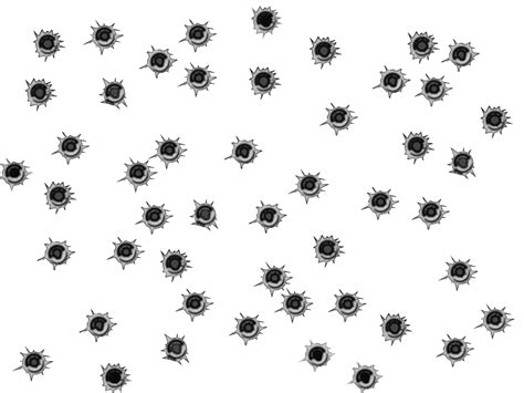 Bullet Holes, Gunshot, Marks, Texture, Impact PNG