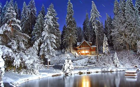 Noapte de iarna - Poze Imagini Desktop | Winter scenes, Winter breaks ...