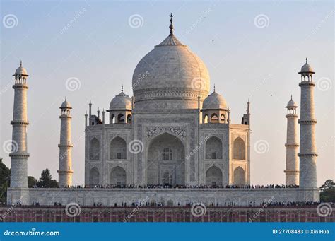 Taj Mahal at Sunset, India stock image. Image of magnificent - 27708483