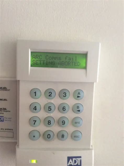 ARC comms fail - ADT alarm (non monitored) | DIYnot Forums