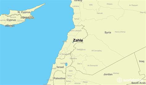 Where is Zahle, Lebanon? / Zahle, Beqaa Map - WorldAtlas.com