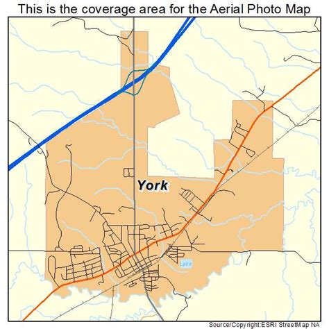 Aerial Photography Map of York, AL Alabama