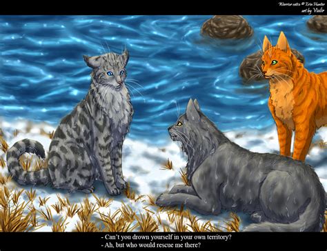 Silverstream, Graystripe and Fireheart by Vialir on DeviantArt