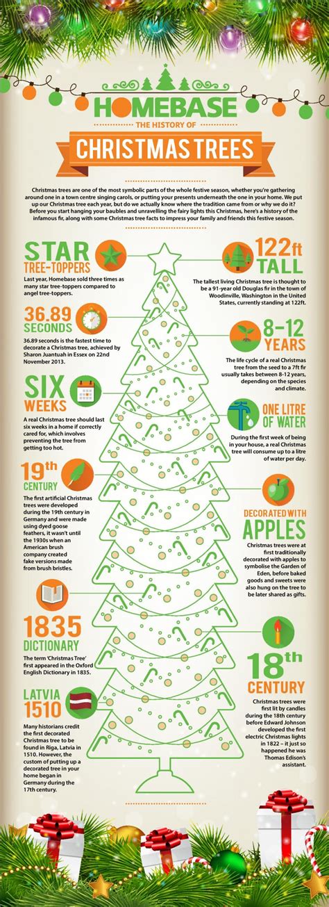 The history of Christmas trees [Infographic] | Only Infographic