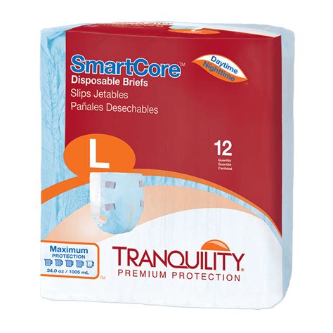 [Ships Free] Tranquility SmartCore Disposable Briefs | S/M/L/XL/2XL | Vitality Medical