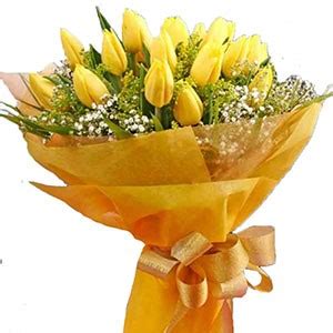 12 Yellow Tulips Bouquet | Raphael's Gifts Philippines