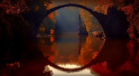 Bridge Rakottsbr cke (Devil's Bridge) in Autumn - Bridges ...