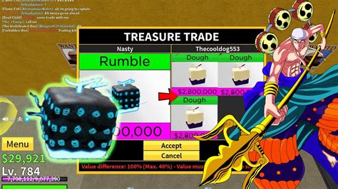 What do PEOPLE trade for a RUMBLE FRUIT in Blox Fruits? - YouTube