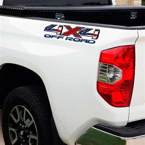 Toyota Tundra 4x4 Truck Decals | American Flag Tacoma Sticker