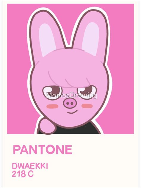 Pegatina con la obra «Pantone stray kids - skzoo Dwaekki» de ...