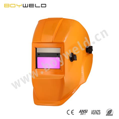 (BLADE-08) Low -End/ Entry Level, Orange Paint, Individualization, Auto-Darkening Welding Helmet ...