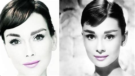 Audrey Hepburn MakeUp Tutorial: How to Look Like Audrey Hepburn - YouTube