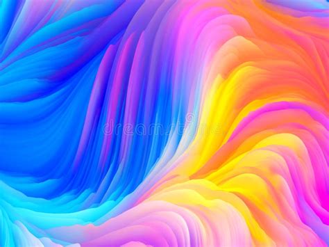 Colorful Blue Purple And Yellow Wave Background Stock Illustration ...