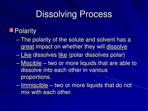 PPT - Dissolving Process PowerPoint Presentation, free download - ID:9132591