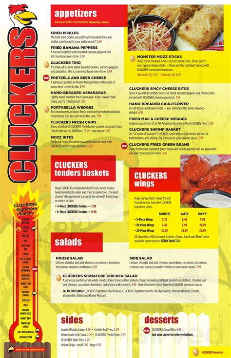 Cluckers Shepherdsville menu in Shepherdsville, Kentucky, USA