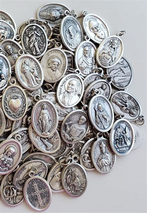 Lot of 130 DIFFERENT Catholic Religious Medals. Many RARE Medals ...