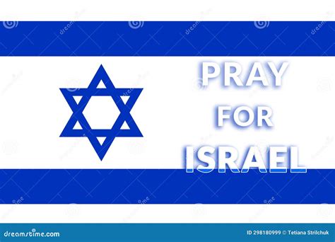 Pray for Israel. Banner for Design Stock Illustration - Illustration of ...