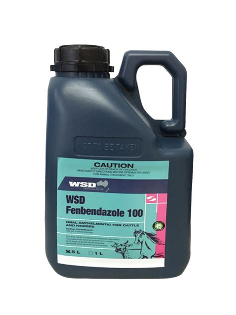 WSD Fenbendazole 100 Worming Drench for Horses & Cattle