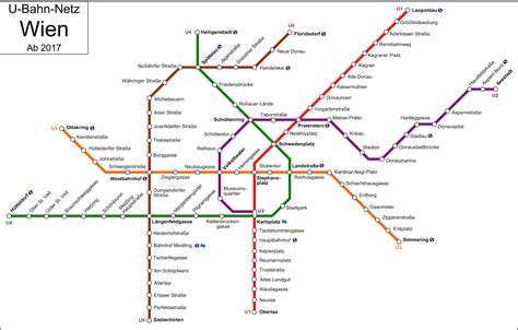 Vienna U-Bahn – Metro maps + Lines, Routes, Schedules