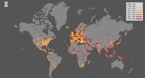 War News Updates: A Map That Shows 4,500 Years of Global Conflict