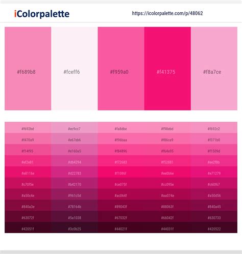 53 Latest Color Schemes with Hot Pink And Hot Pink Color tone combinations | 2021 | iColorpalette