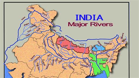 India Map With States And Rivers - Map Of New Hampshire