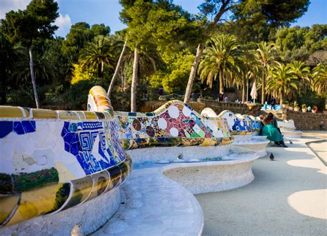 DIY Garden Bench Ideas - Free Plans for Outdoor Benches: Gaudi Bench Parc Guell