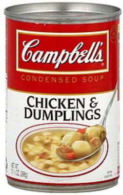 Campbells Condensed, Chicken & Dumplings Soup - 10.5 oz, Nutrition ...