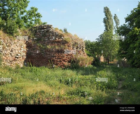 A trace among trees near Nicaea city wall ruins Stock Photo - Alamy