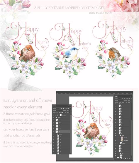 Watercolor Happy Mother's Day Greeting Cards, Templates on Behance