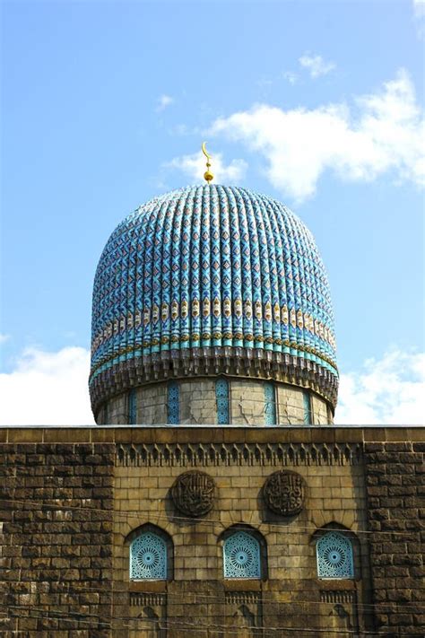 Dome of the Central Muslim Mosque in St. Petersburg Stock Photo - Image of petersburg, prayer ...