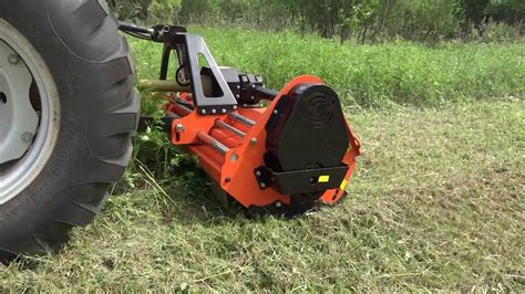 WoodMaxx FM-78H PTO Flail Mower in action - YouTube