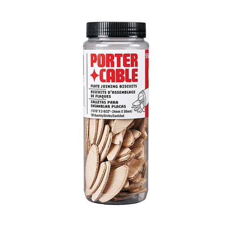 Porter-Cable 5562 No. 20 Plate Joiner Biscuits 15/16" x 2-9/32" - 100 Pack